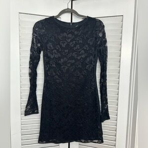 Black lacy dress